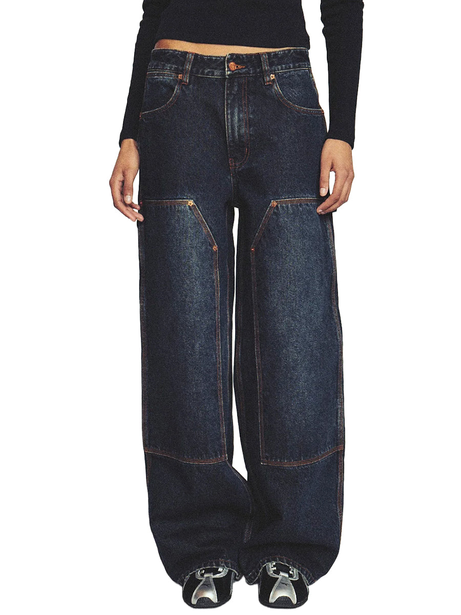 Double-Knee Carpenter Pants - Dirty Indigo
