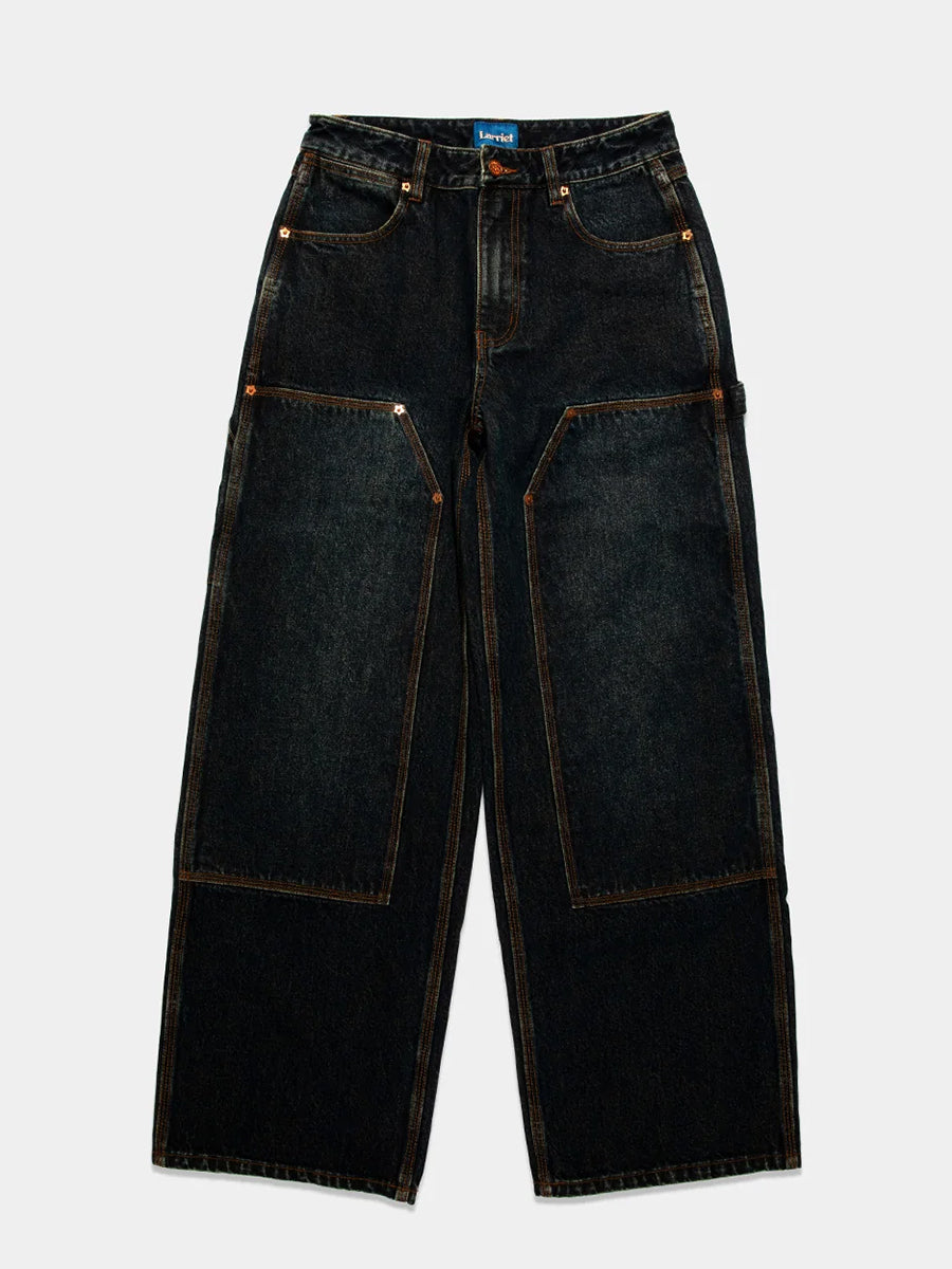 Double-Knee Carpenter Pants - Dirty Indigo