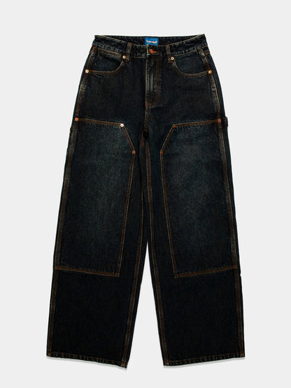 Double-Knee Carpenter Pants - Dirty Indigo