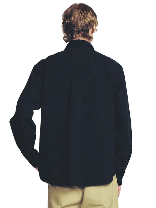 Grant Shirt - Black Seersucker
