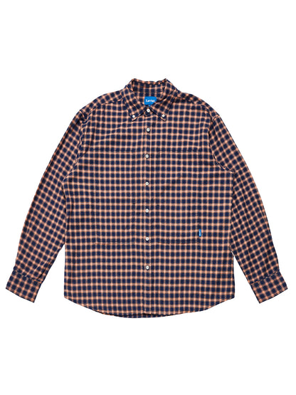 Grant Shirt - Navy & Red Plaid