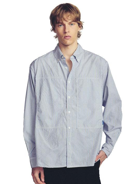 Grant Shirt - Sky Stripe