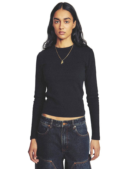 Ruthy Long Sleeve Tee - Black