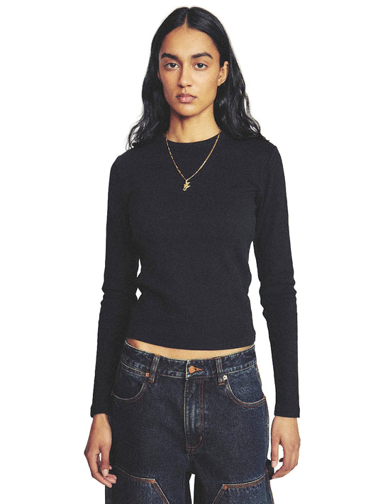 Ruthy Long Sleeve Tee - Black