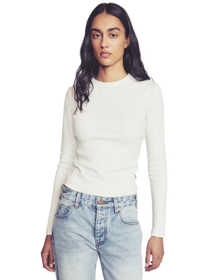 Ruthy Long Sleeve Tee - White