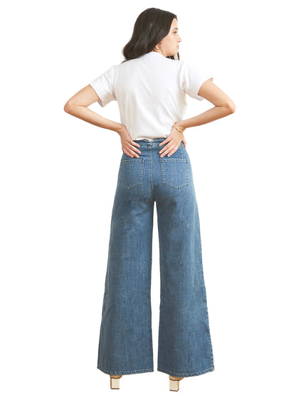 Long Sabrina Pants - Washed Indigo