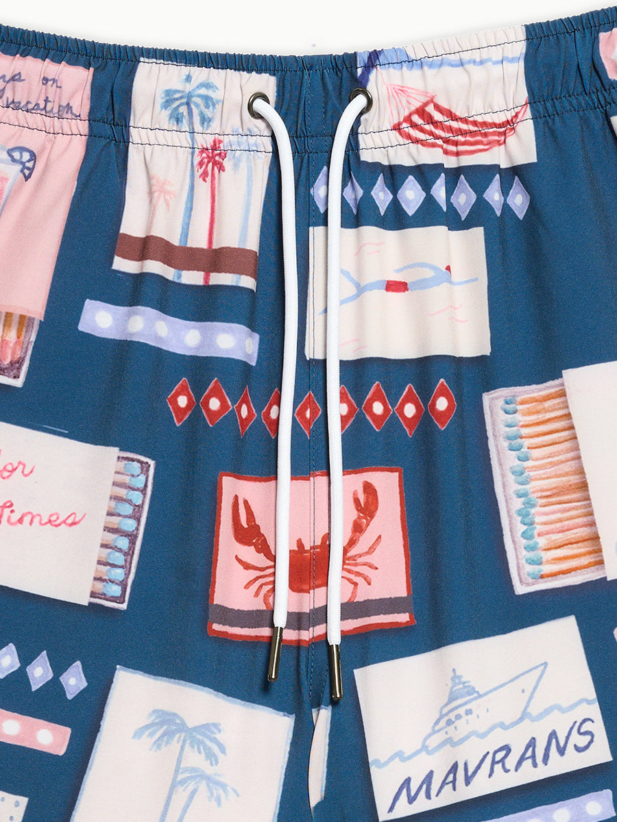 Match Box Swim Shorts - Blue