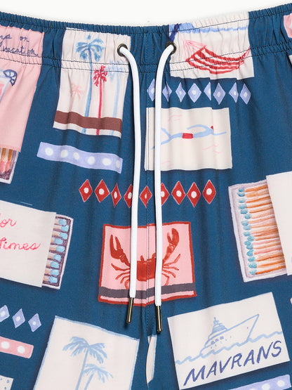 Match Box Swim Shorts - Blue