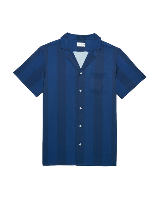 Navy Tonal Cabana Weekend Shirt