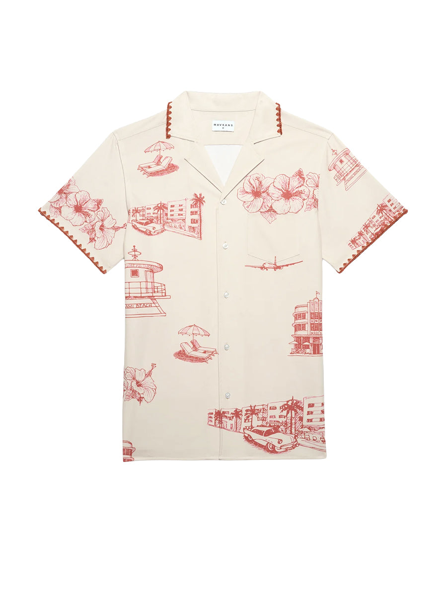 Ocean Drive Weekend Shirt - Red