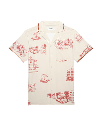 Ocean Drive Weekend Shirt - Red