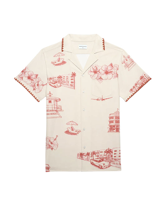 Ocean Drive Weekend Shirt - Red