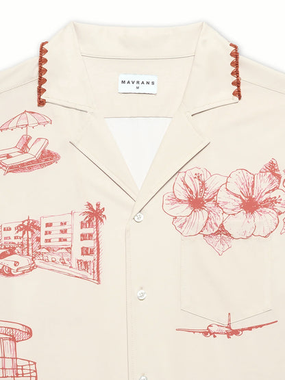 Ocean Drive Weekend Shirt - Red