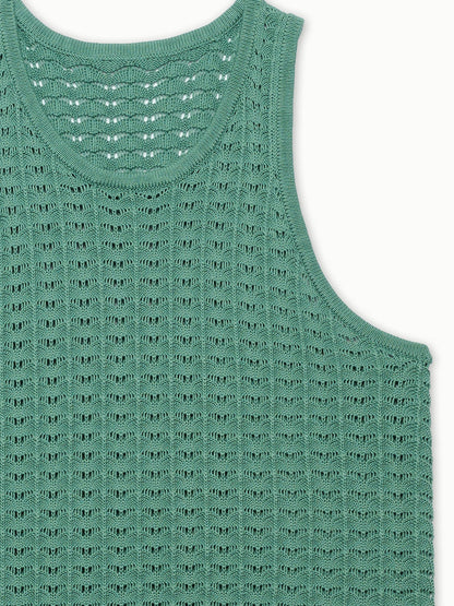Salt Water Knit Tank - Teal