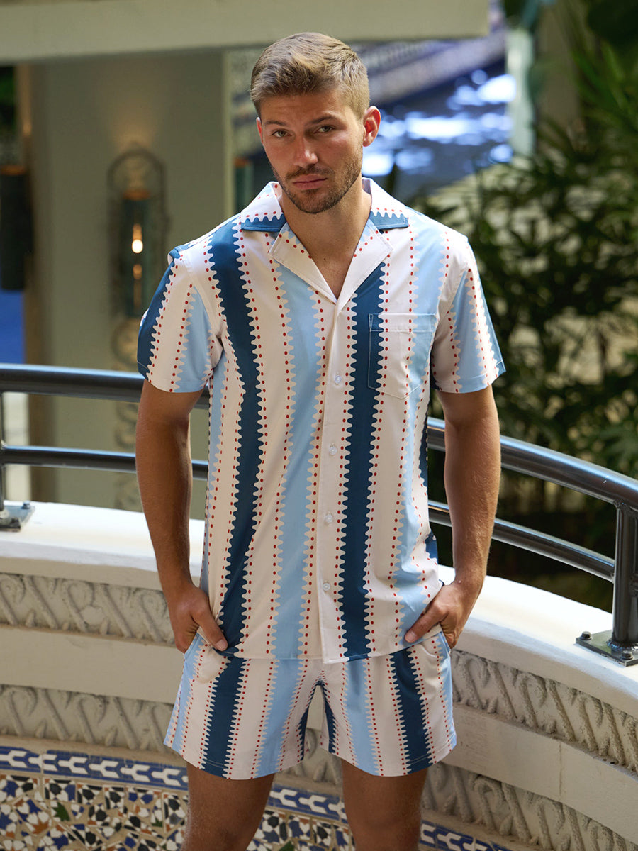 Strike a Match Swim Shorts - Blue