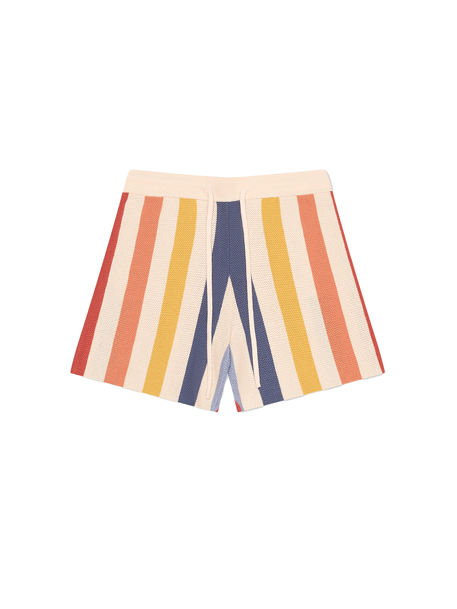 Striped Knit Shorts