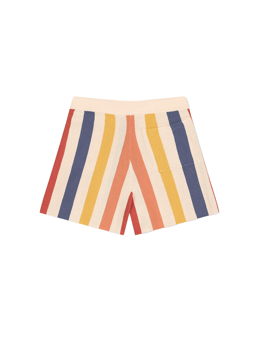 Striped Knit Shorts