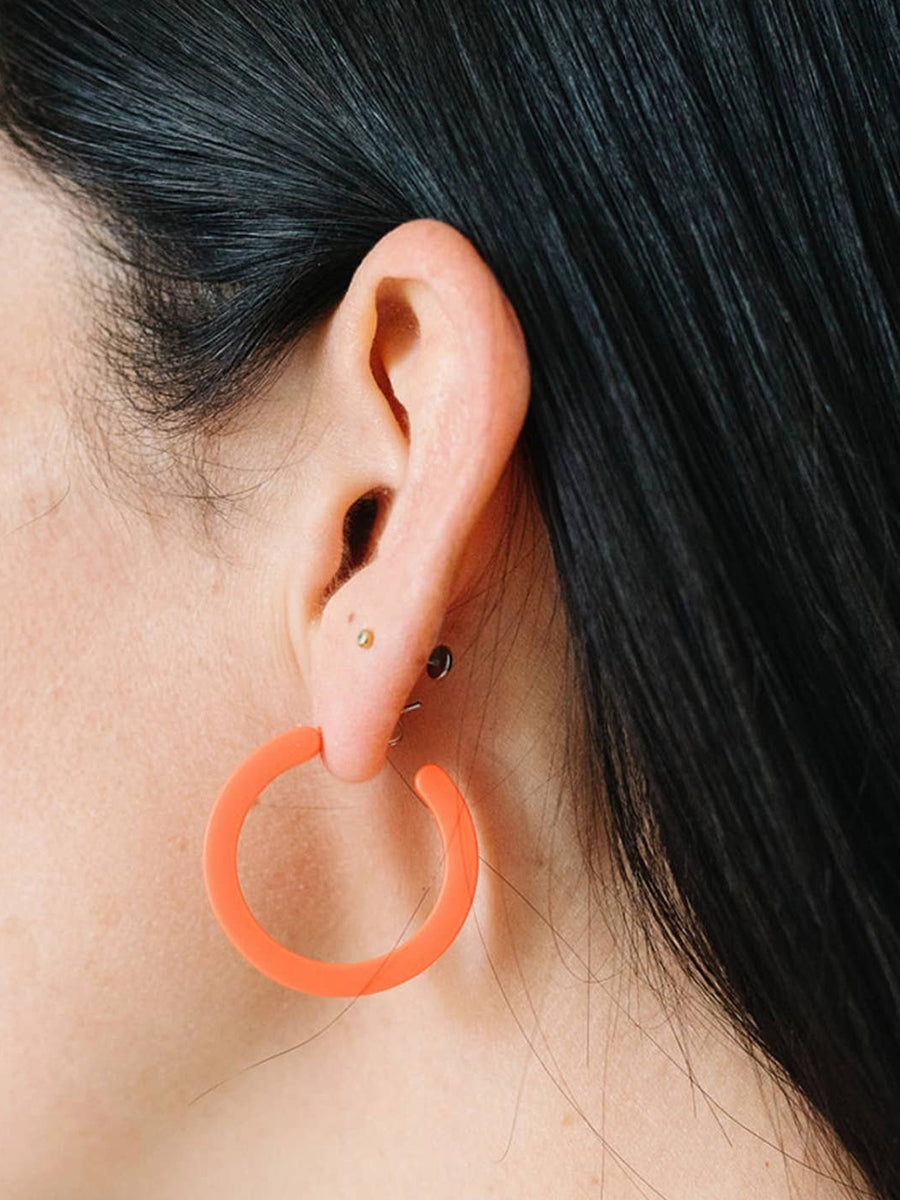 Alba Hoop Earrings - Cayenne
