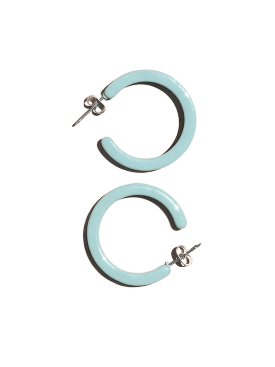 Alba Hoop Earrings - Spruce