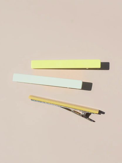 Evie Hair Clips - Zest