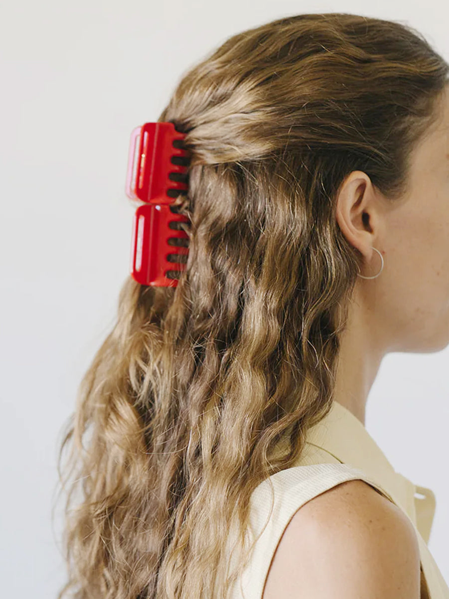 Jane Hair Claw - Cherry Red