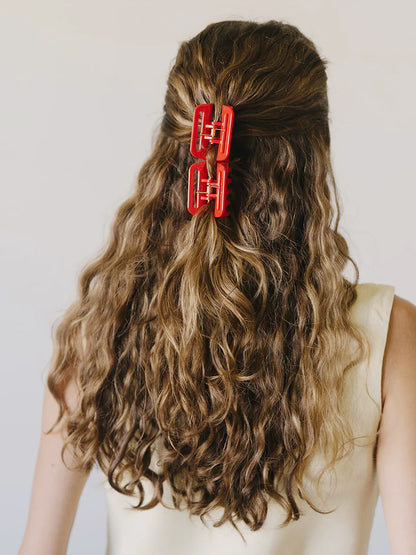 Jane Hair Claw - Cherry Red