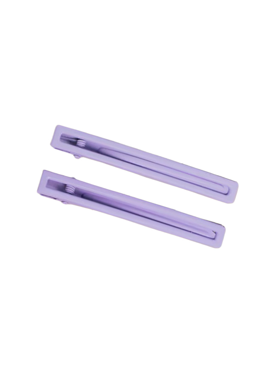 Leia Hair Clip Duo - Lilac