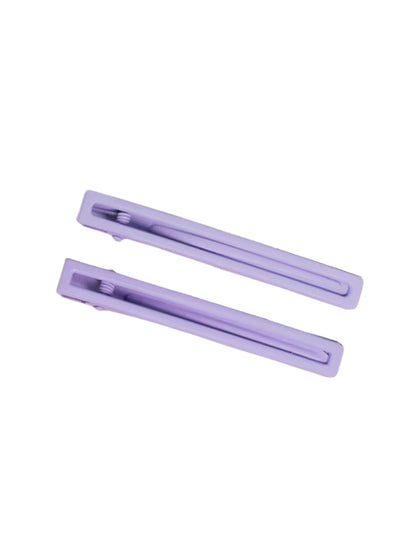 Leia Hair Clip Duo - Lilac