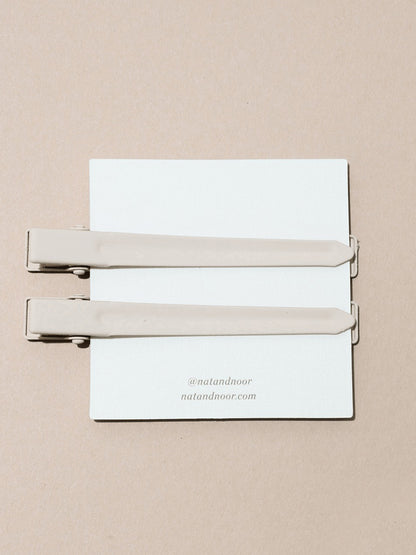 Leia Hairclip Duo - Bone