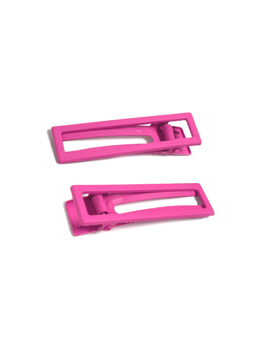 Lulu Hairclip Set - Hot Pink