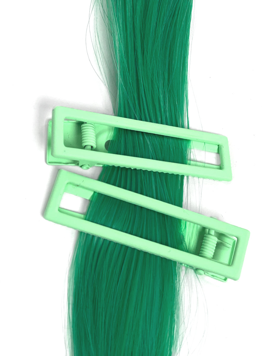 Lulu Hairclip Set - Minty Melon