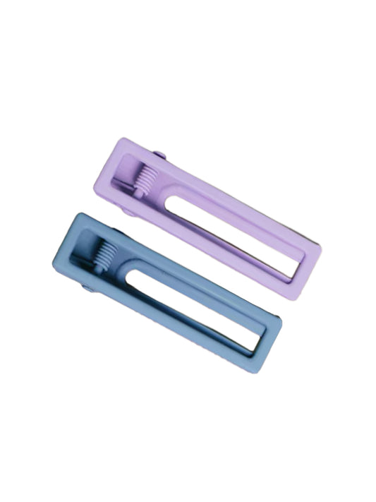 Lulu Hairclip Set - Lilac & Blue