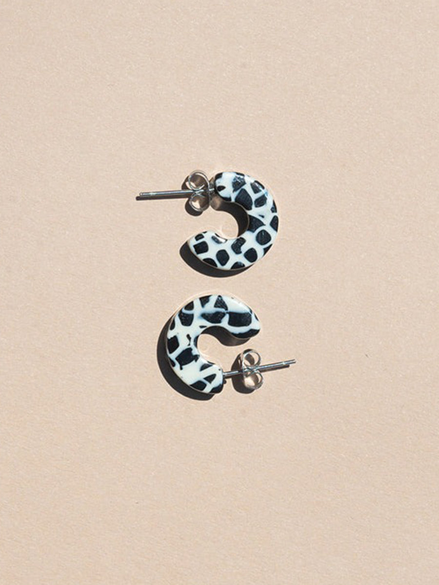 Mali Earring - Dalmatian