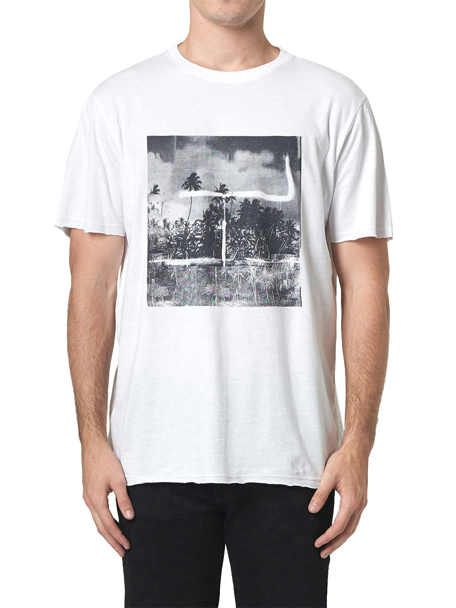 Graaf Linen Art Tee - White