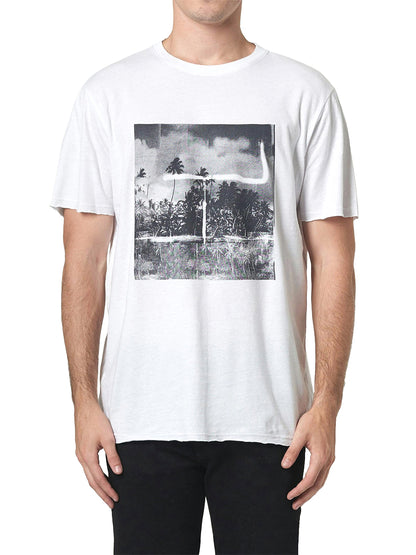 Graaf Linen Art Tee - White