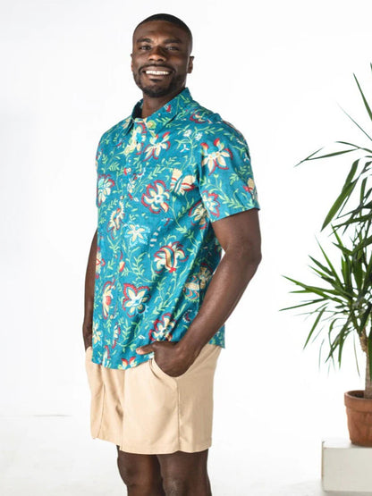 Honolulu Short Sleeve Button-Up Shirt