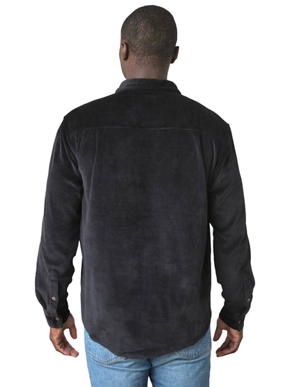 Midnight Velvet Shirt - Black