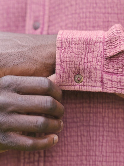 Redwoods Long Sleeve Shirt - Washed Maroon