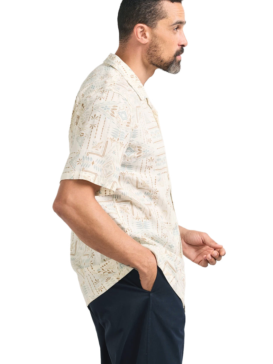 Aloha Short Sleeve Camp Shirt - Laurel Grove Ecru