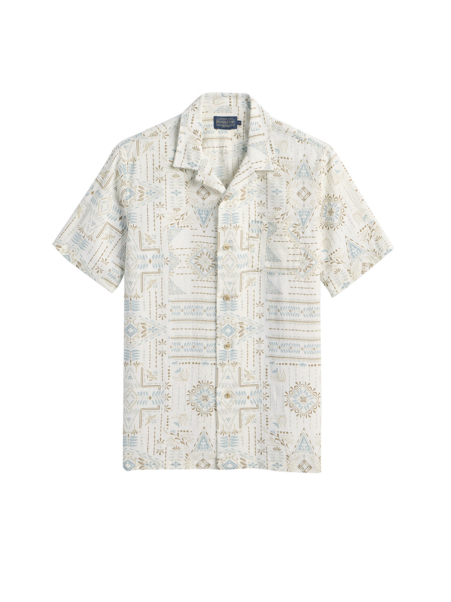 Aloha Short Sleeve Camp Shirt - Laurel Grove Ecru