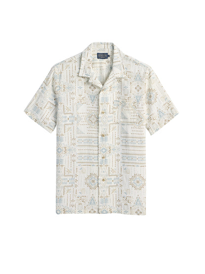 Aloha Short Sleeve Camp Shirt - Laurel Grove Ecru