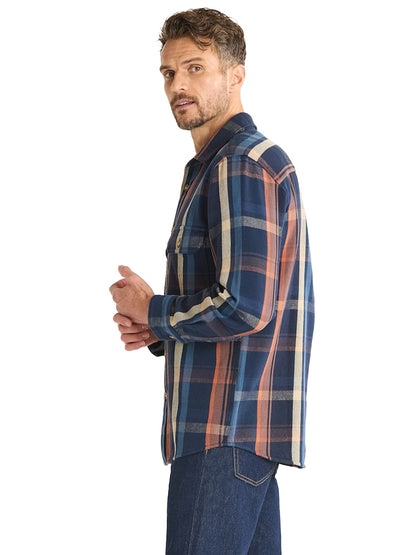 Arcadia Flannel Shirt - Navy Plaid