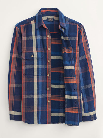 Arcadia Flannel Shirt - Navy Plaid