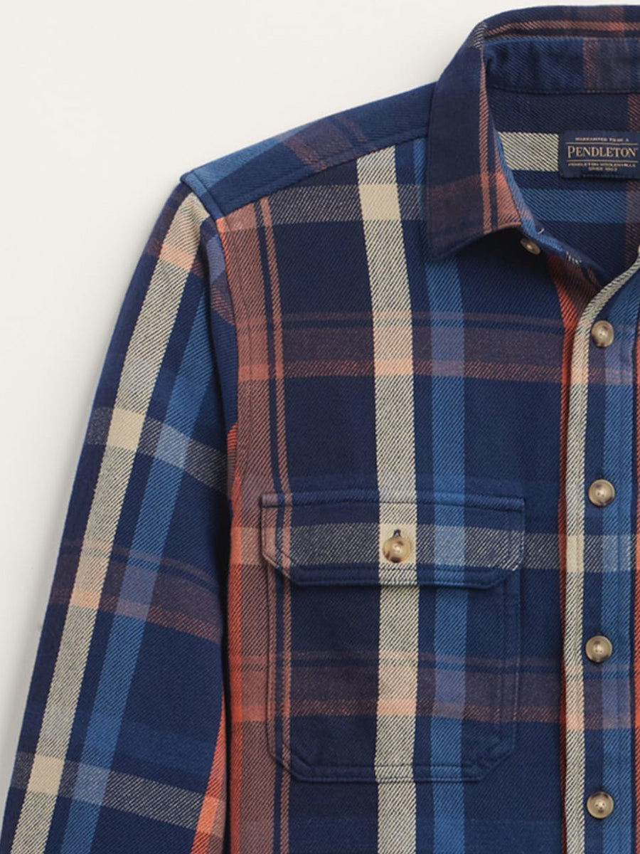 Arcadia Flannel Shirt - Navy Plaid