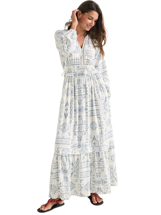 Athena Maxi Dress - Blue Laurel Grove