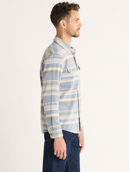 Beach Shack Shirt - Navy Stripe