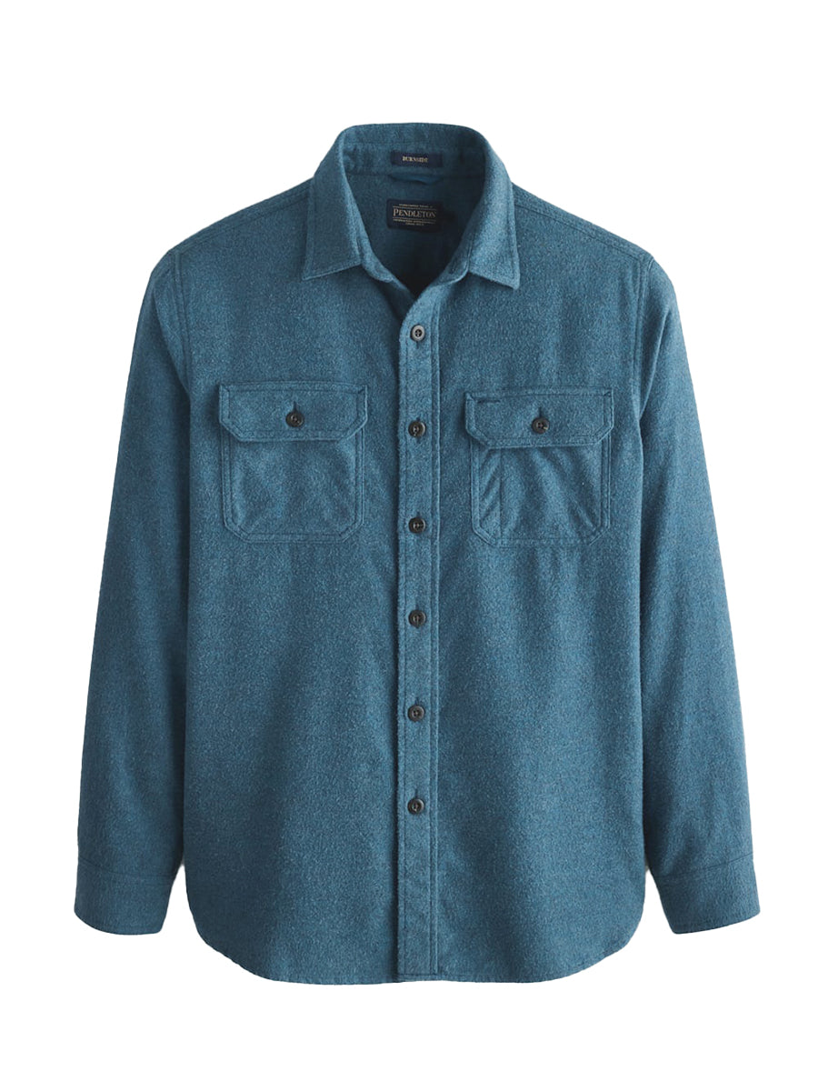 Burnside Flannel Shirt - Blue Heather