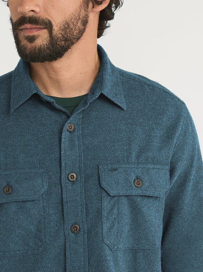 Burnside Flannel Shirt - Blue Heather