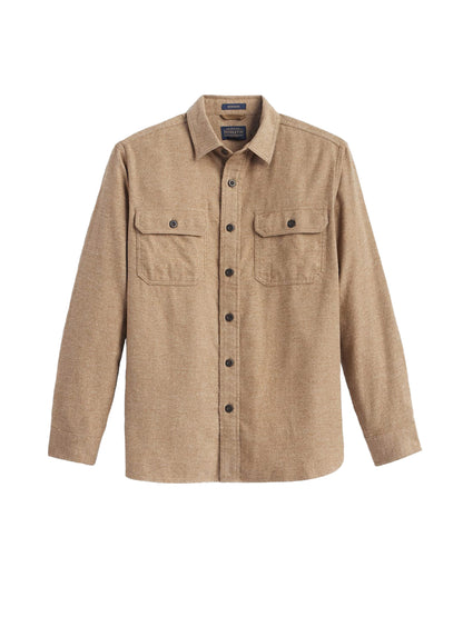 Burnside Flannel Shirt - Camel Heather