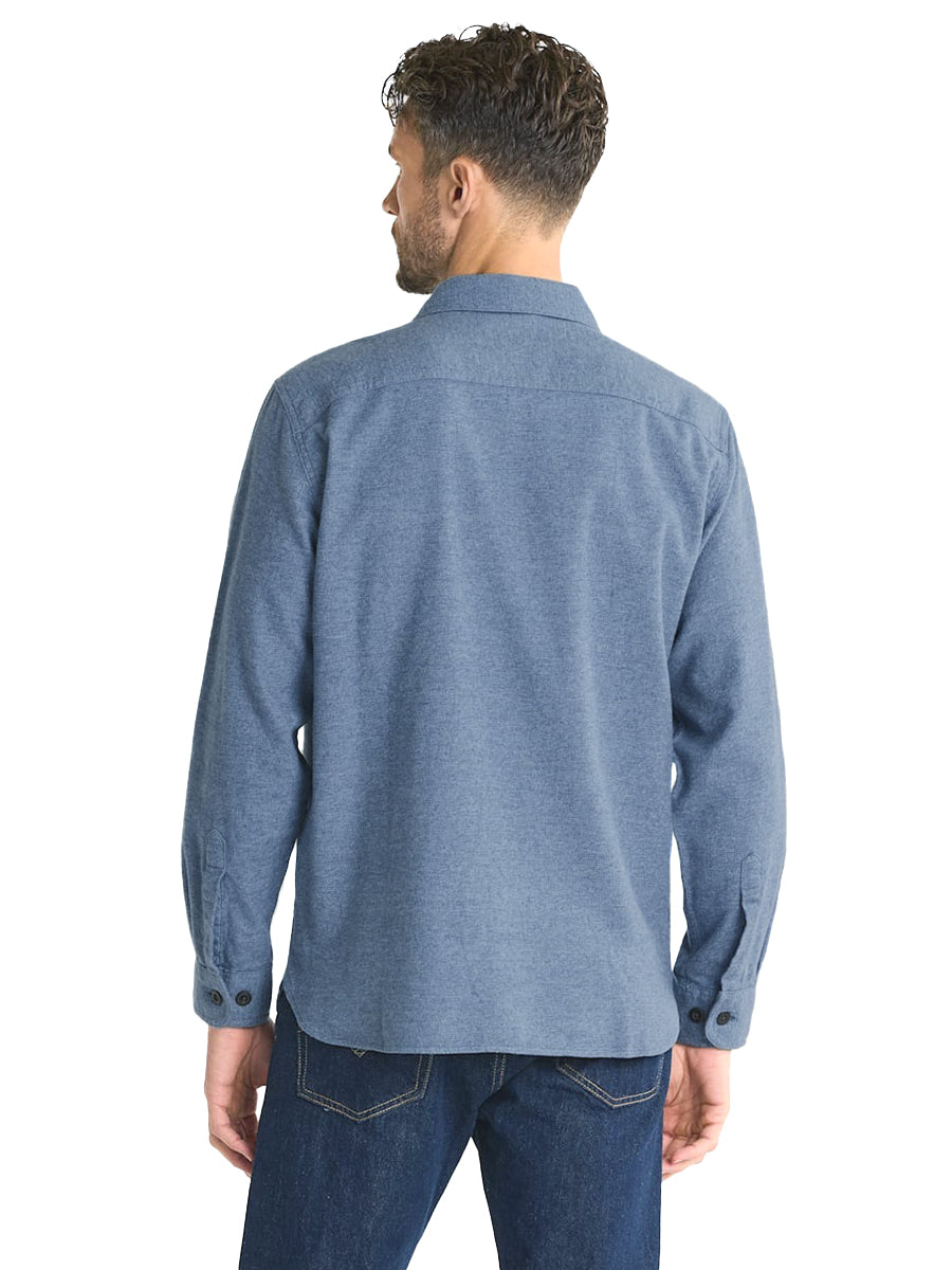 Burnside Flannel Shirt - Blue Heather